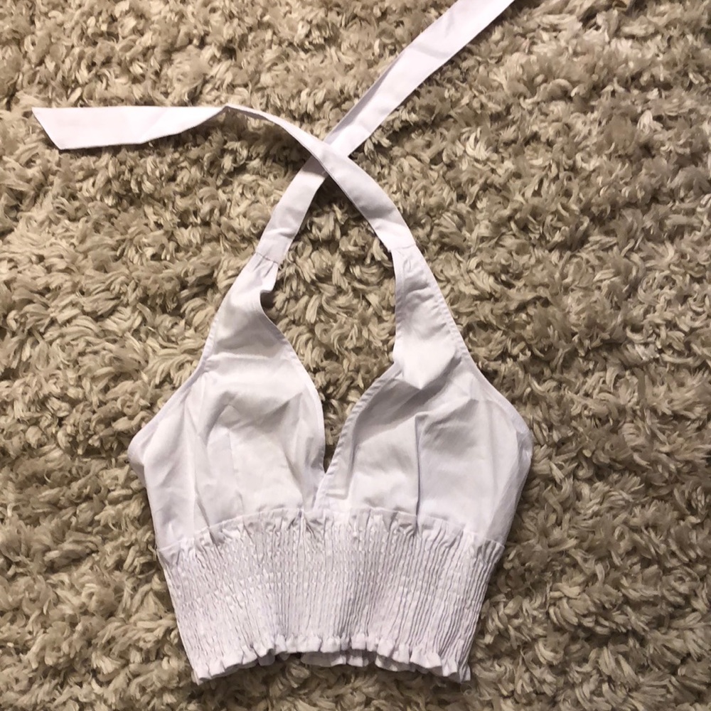 White crop top